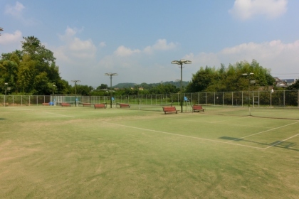 挾間中州賀グラウンド テニスコート